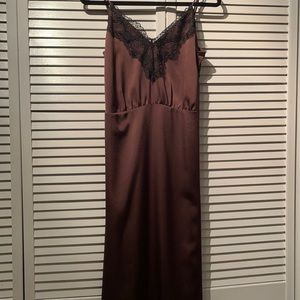 Brown maxi/midi dress - H&M size 2